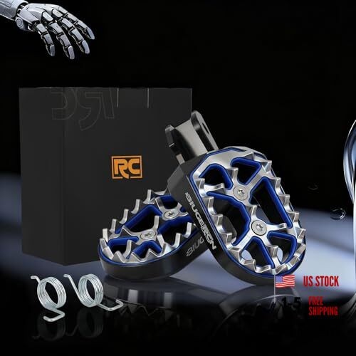 Dirt Bike Foot Pegs,Ebike Stainless Steel & Aluminium Footpegs Foot Rest Black
