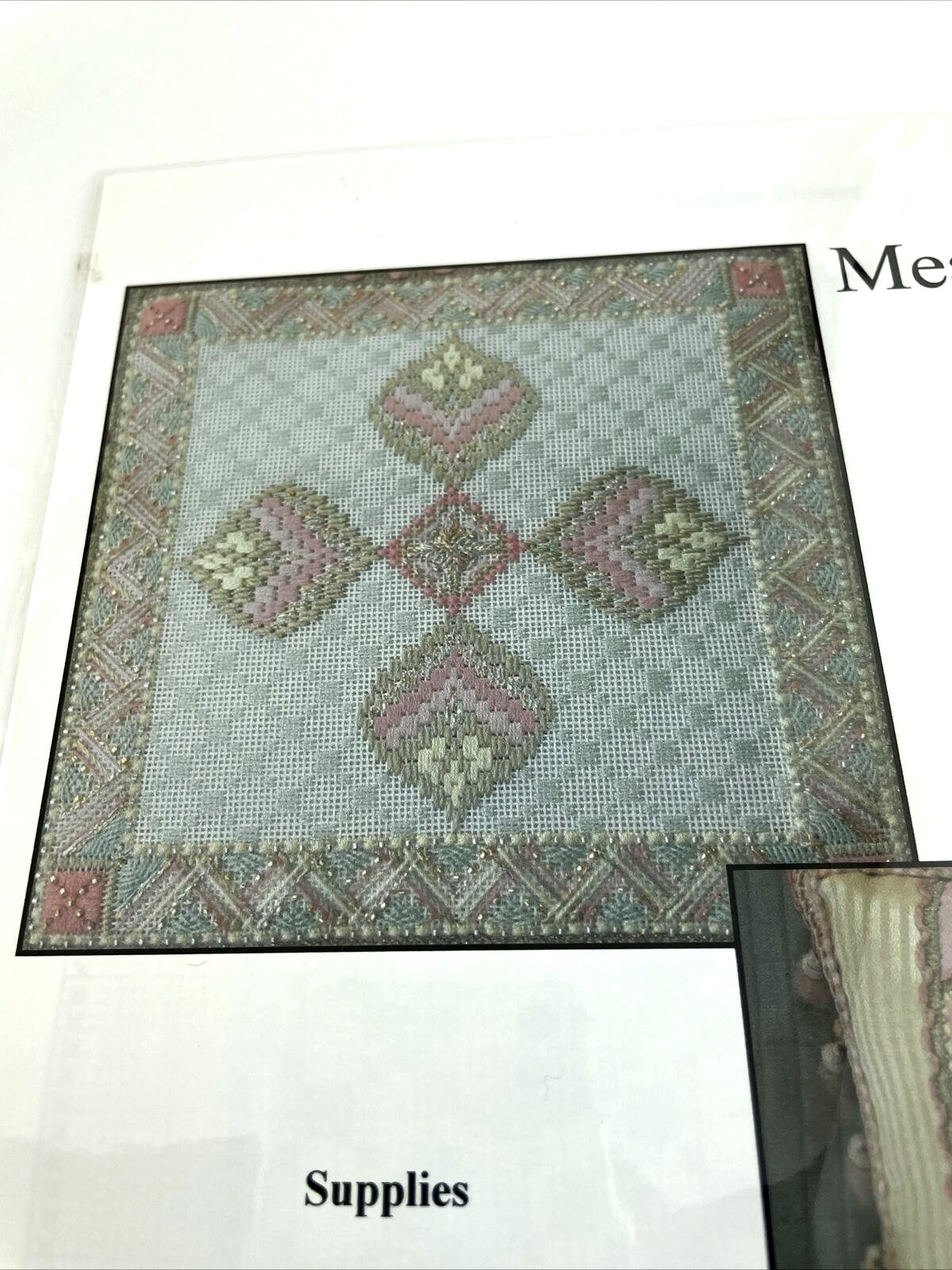 Harbour Light Designs Needlepoint Chart PATTERN Meadow Flower Paula Towner