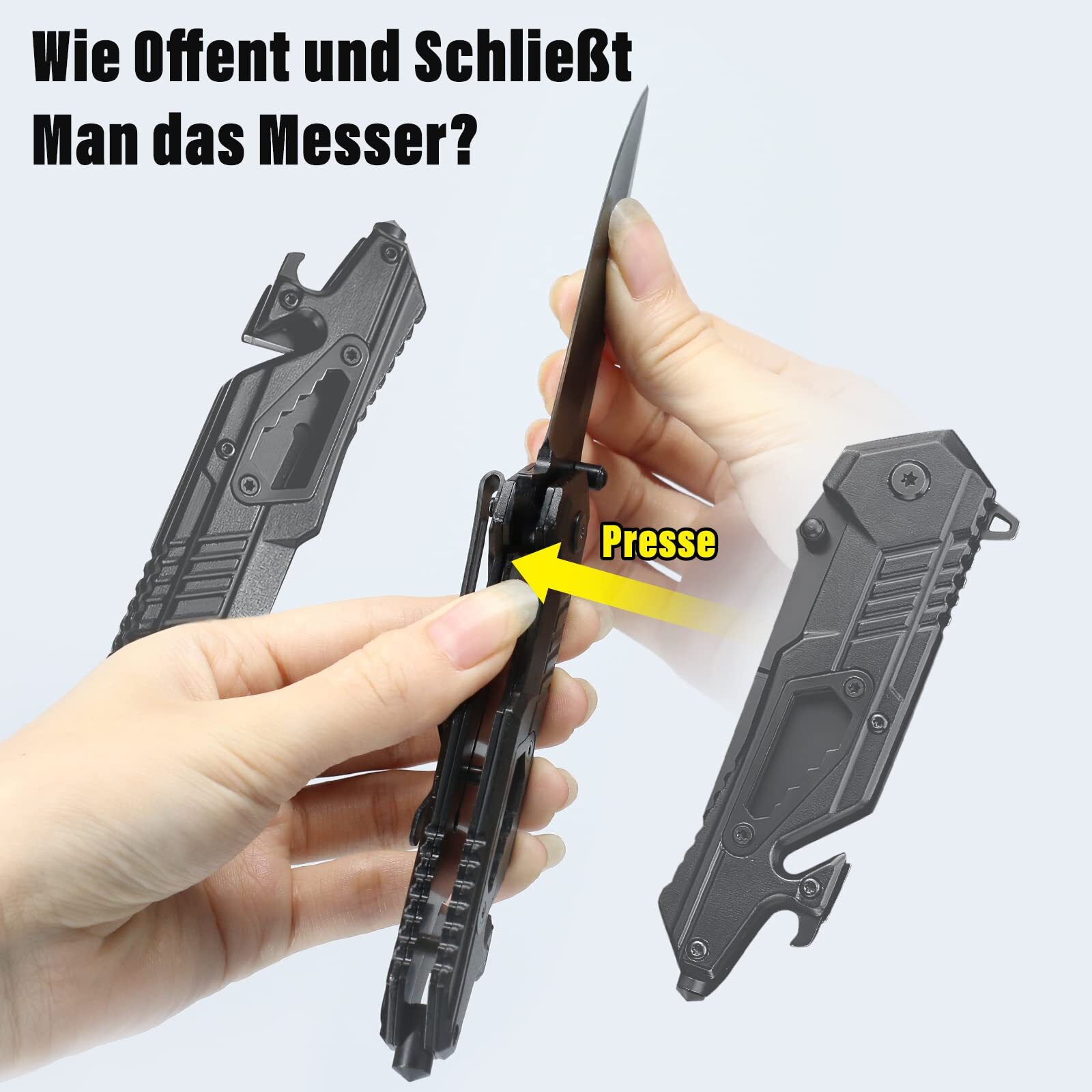 7.87" TAC FORCE SPRING OPEN ASSISTED TACTICAL FOLDING POCKET KNIFE Rescue Blade