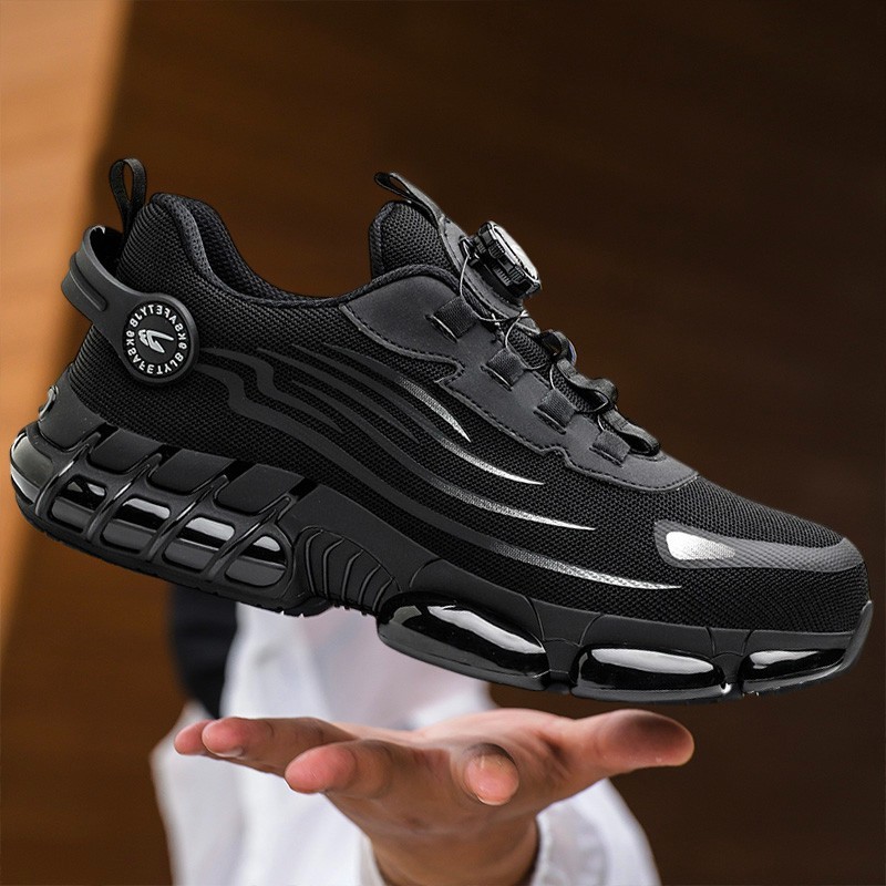 Fashion Lightweight Safety Shoes Men Breathable Work Shoes Steel Toe Sneakers