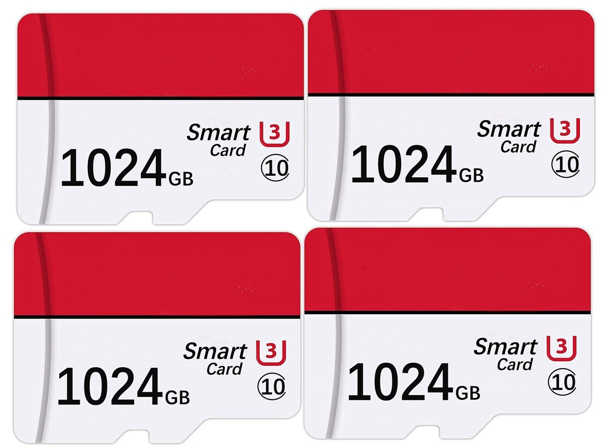 1TB Micro SD Card Class 10 High Speed SDXC Memory Card For Camera Gaming LOT