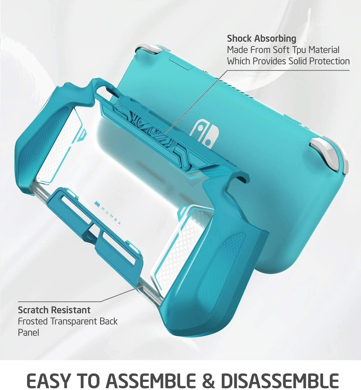 Mumba For Nintendo Switch Lite 2019 Grip Case Perfect Match Shell Rugged Cover