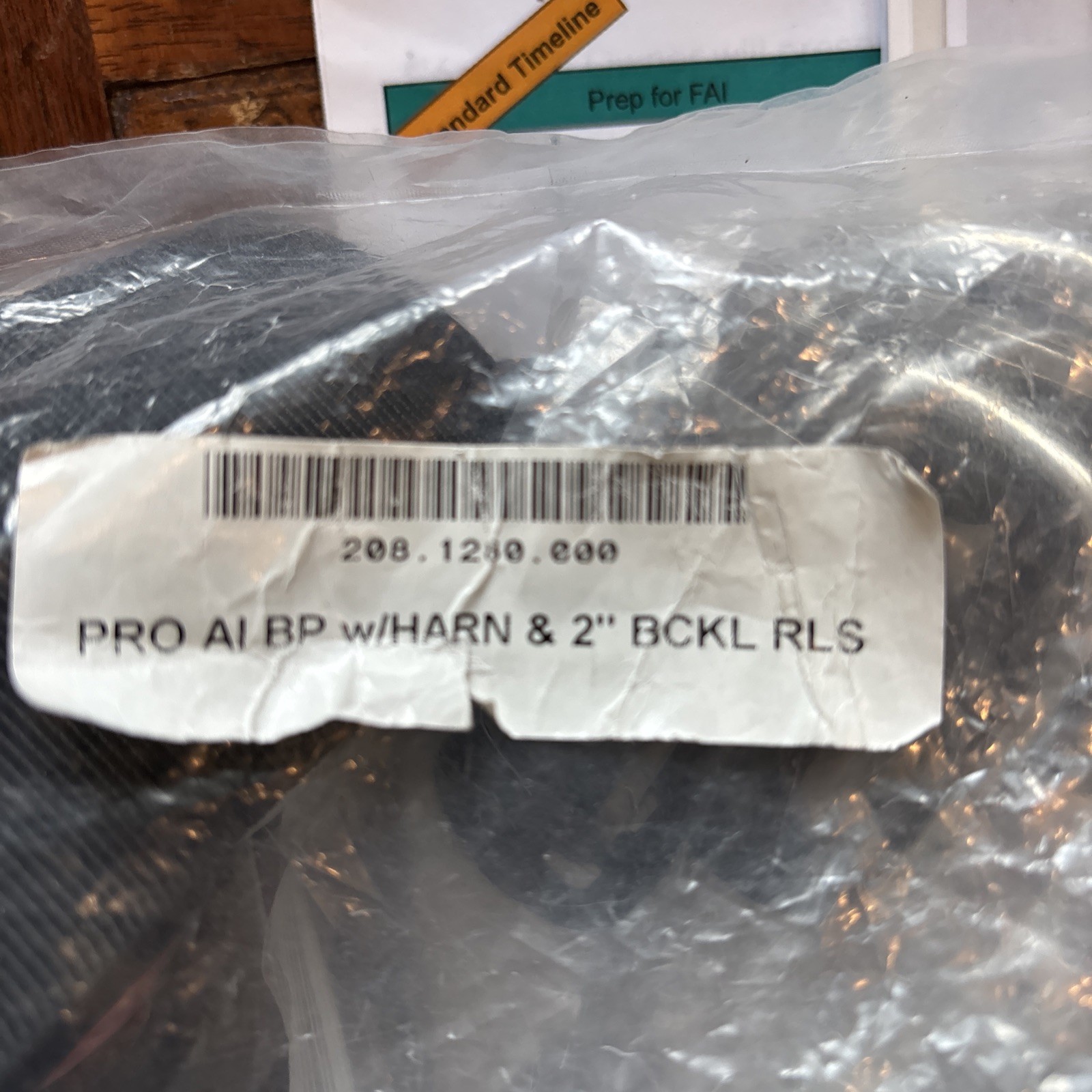 Hollis Pro AI BP W/Harn 2’’ BCKL RLS