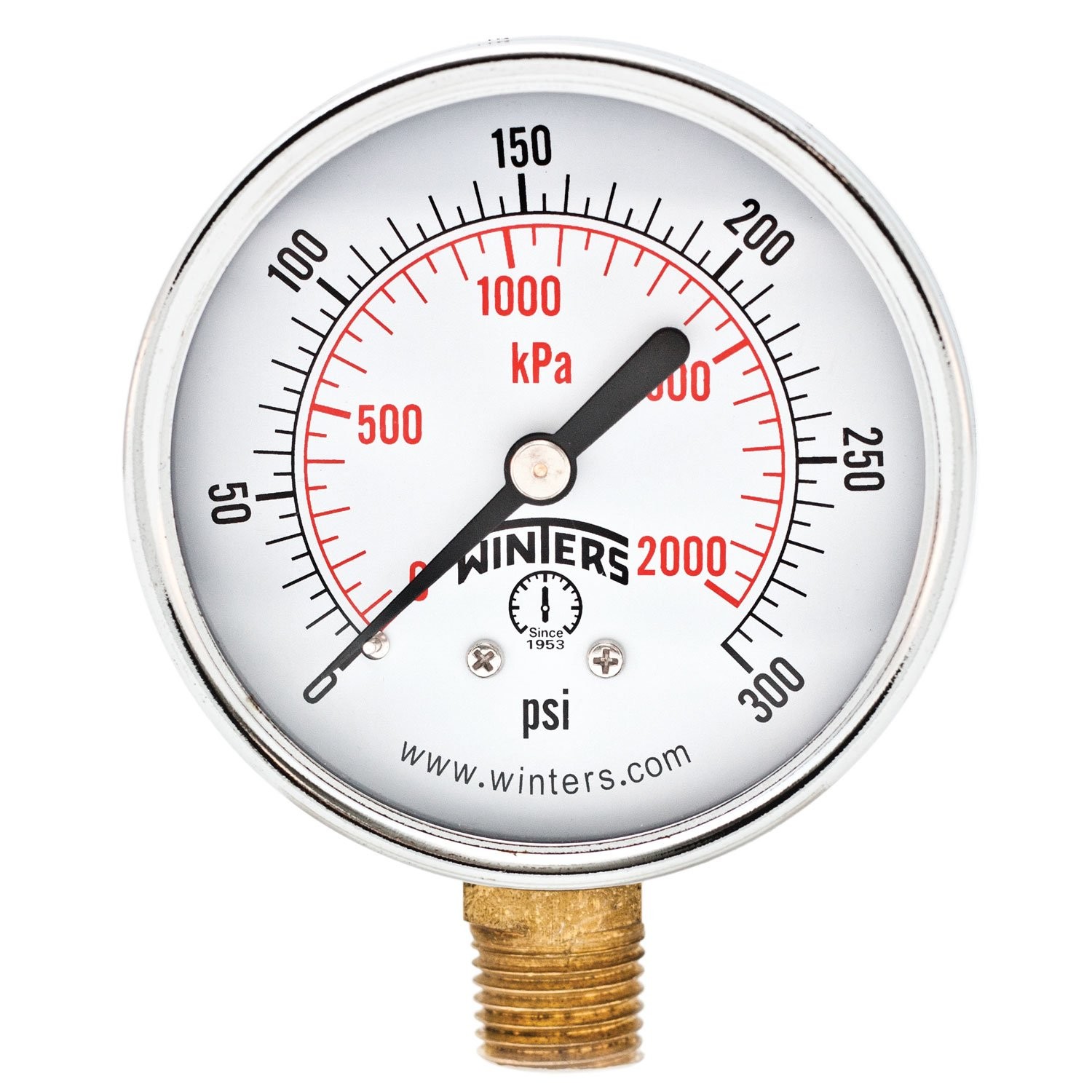Winters 2-1/2 inch Dial Size, Multi Function Economy Utility Dry Pressure Gau...