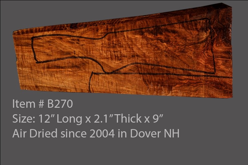Turkish walnut gun stock blank for shotguns B270