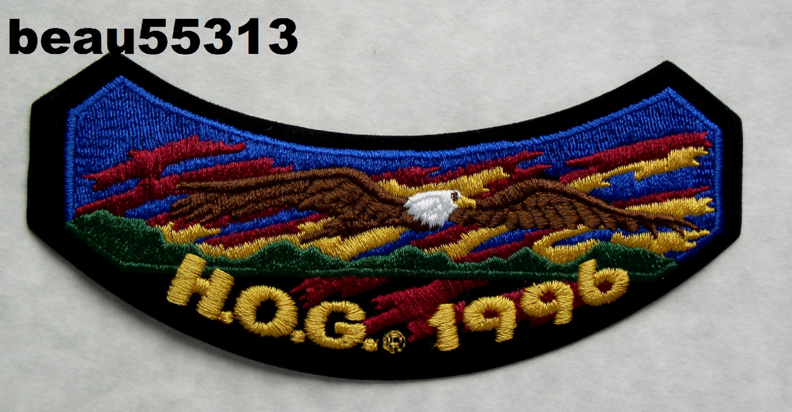 ⭐HARLEY DAVIDSON OWNERS GROUP HOG H.O.G. VEST 1996 JACKET VEST PATCH 96