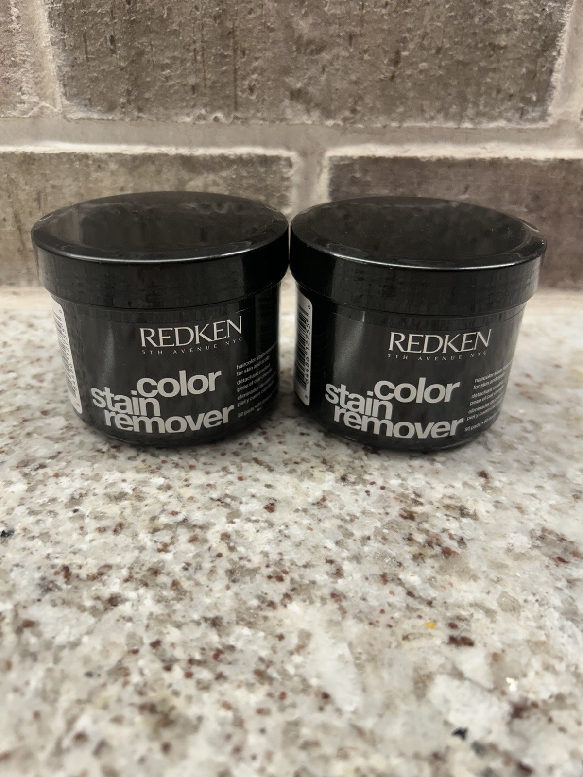 2 Pack Redken Color Stain Remover Pads for Skin & Scalp - 80 pads
