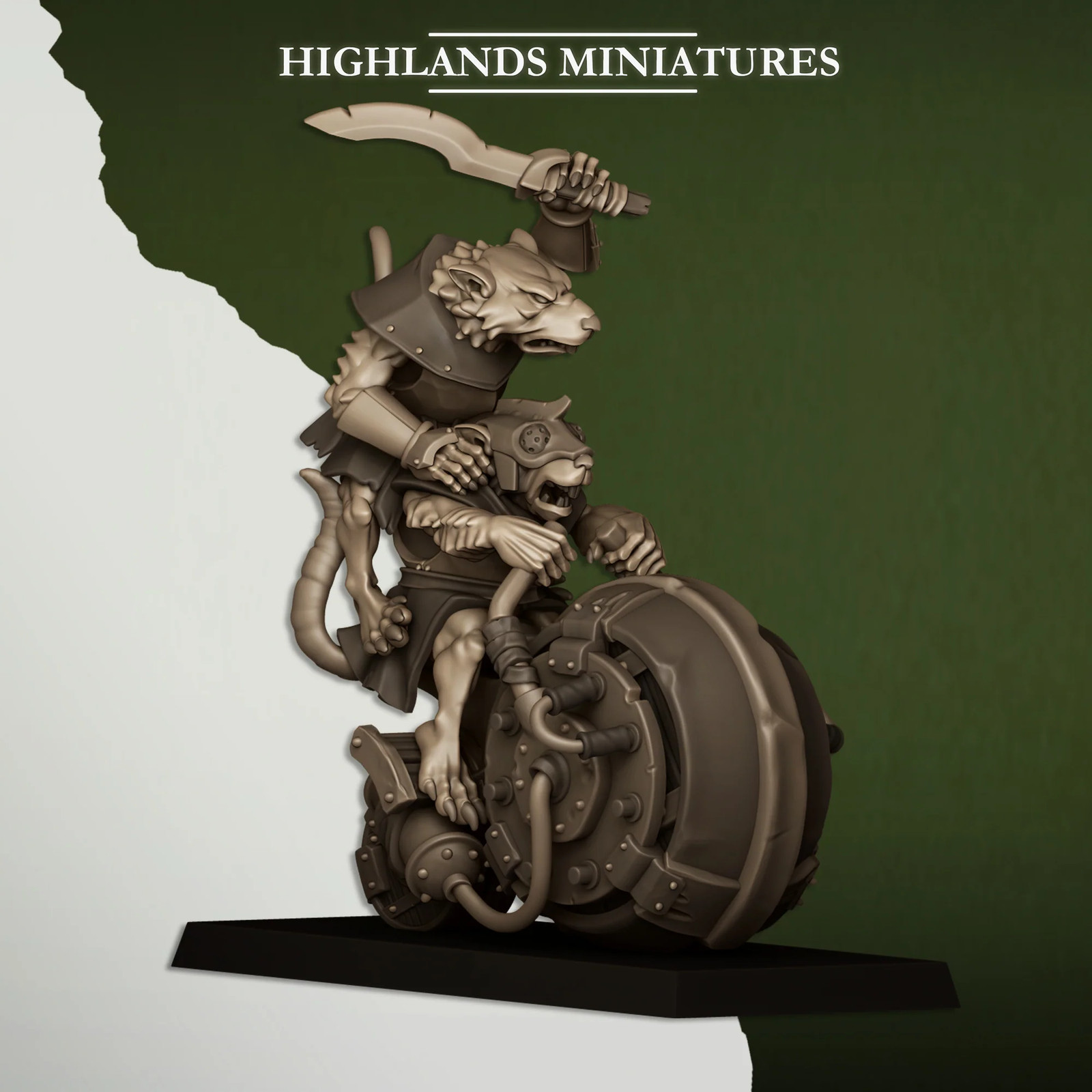 Heavy Weapons Team - Crazy Ball - 28-32mm Sewer - Resin Tabletop Miniature