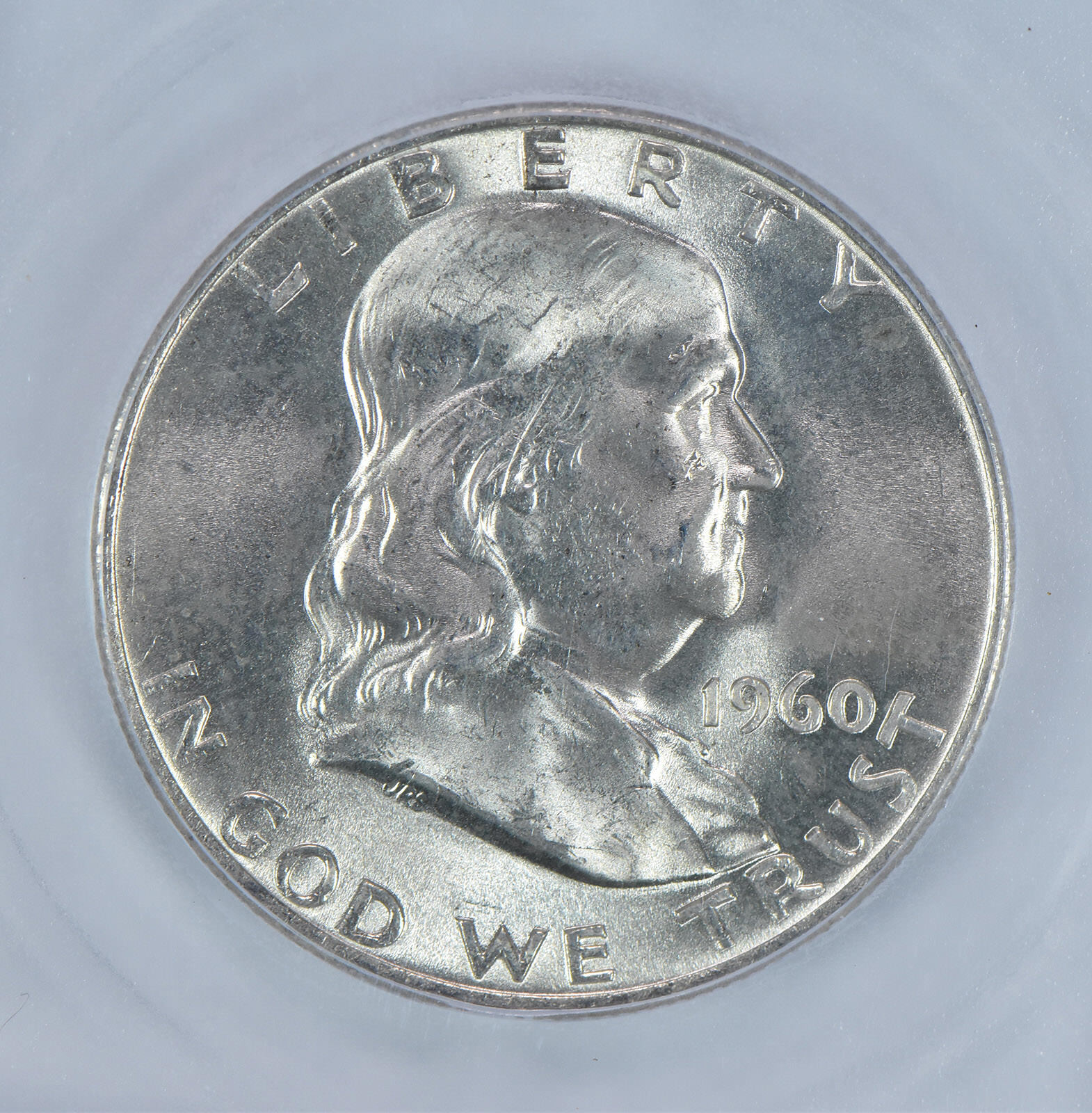 1960-D Franklin Half Dollar MS65 ICG