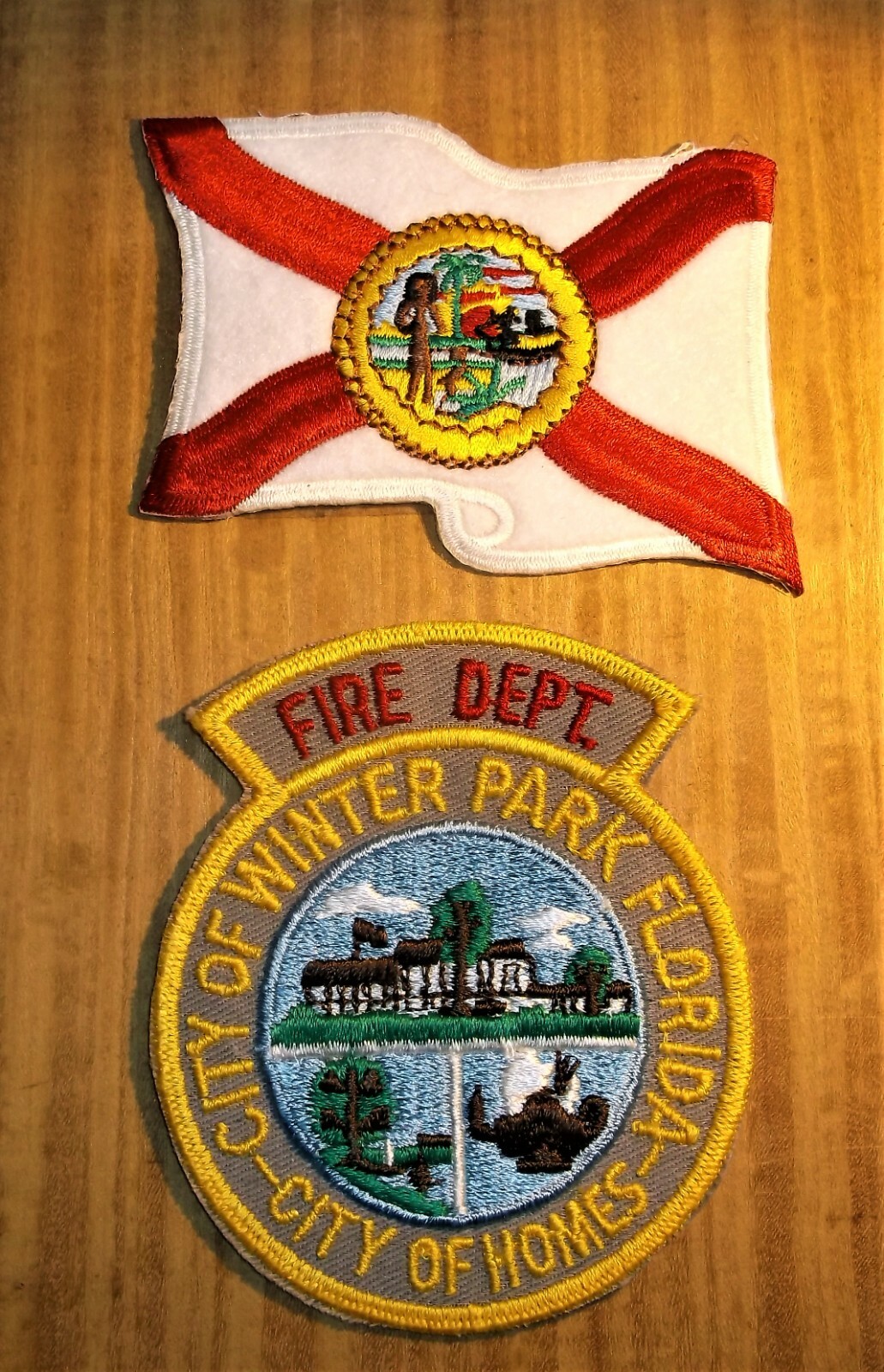 GEMSCO NOS Vintage Collectible Patch FIRE WINTER PARK FL - Original 1974
