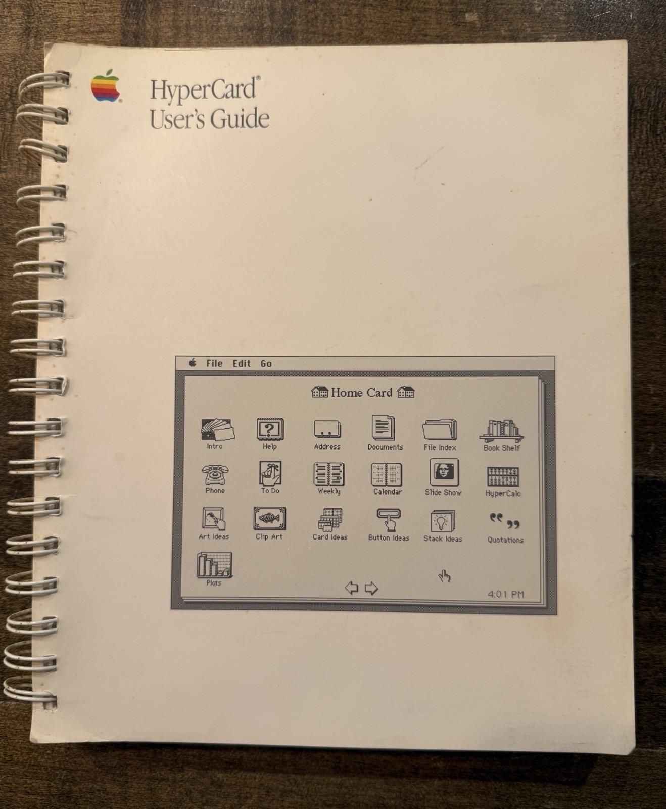 Vtg Apple Macintosh HyperCard User's Guide Manual 1987