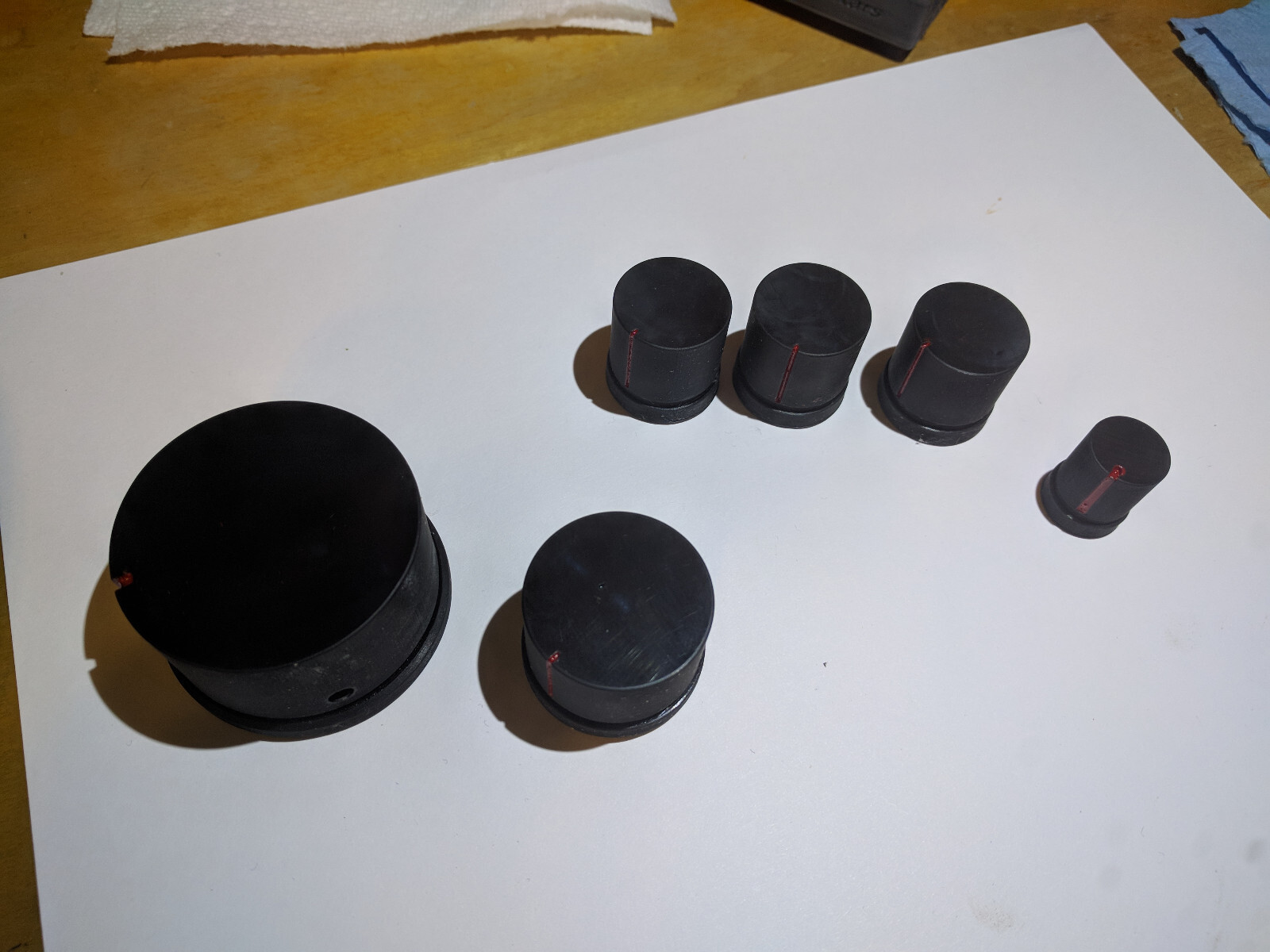 Sansui AU-D9 NEW 3D printed knobs. ABS type plastic. Press right on.