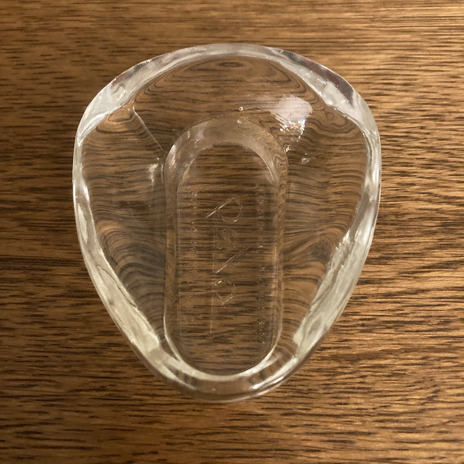 Jones Glass Miniature Bedpan 3” Clear Advertising Sample - Unusual And Unique
