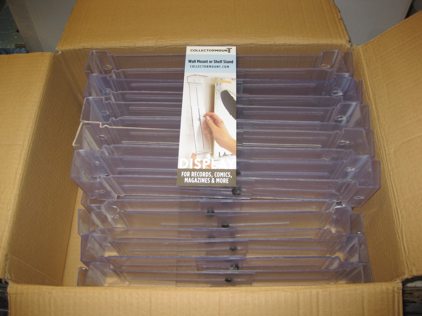 Lot of 26 Collector Mount Comic Book Art Album Display Shelf Stand & Wall Mount