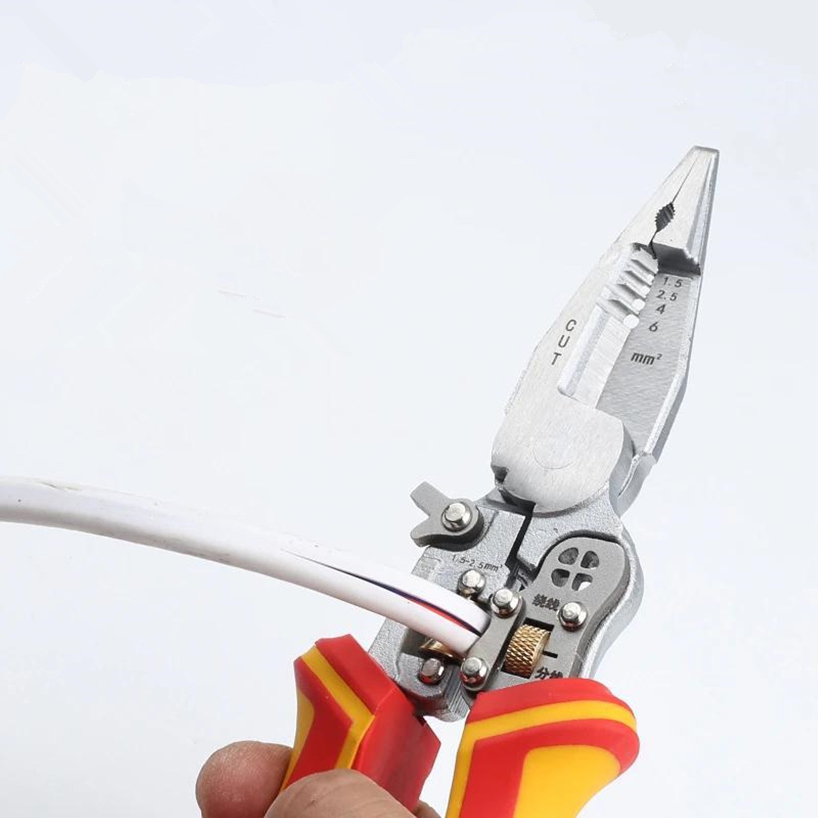 Multi Function Wire Stripper Tool with AC DC Voltage Tester and Wire Twister
