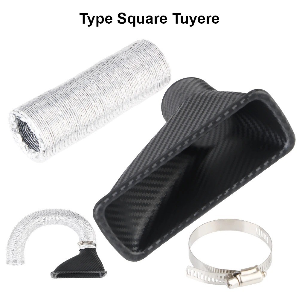 Car Air Duct Front Bumper Cooling Air Intake Pipe Hose For Replacement Kits New