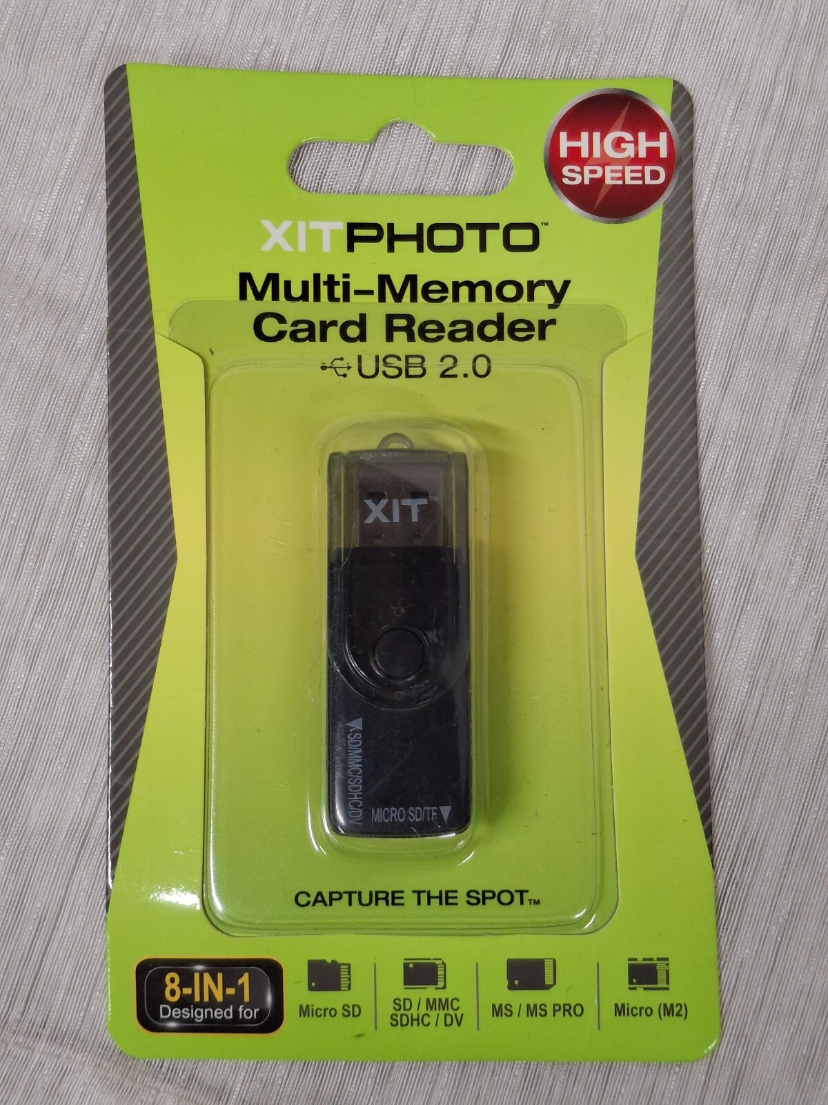 XIT Multi Memory Card Reader XIT PHOTO 8-in-1 USB New SEALED