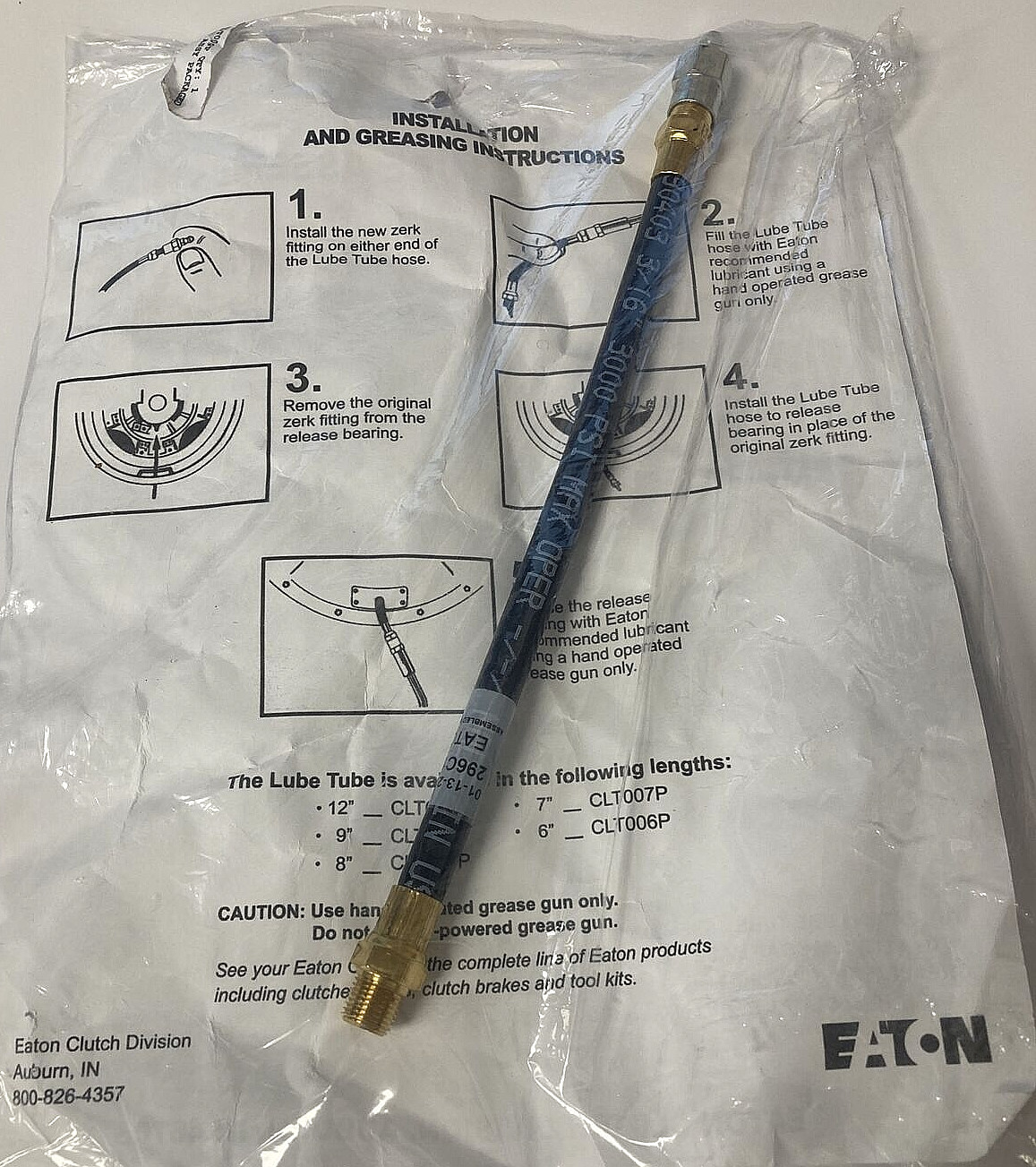 ~ BRAND NEW GENUINE EATON 9" LUBE TUBE ASSEMBLY  ~  CLT009P