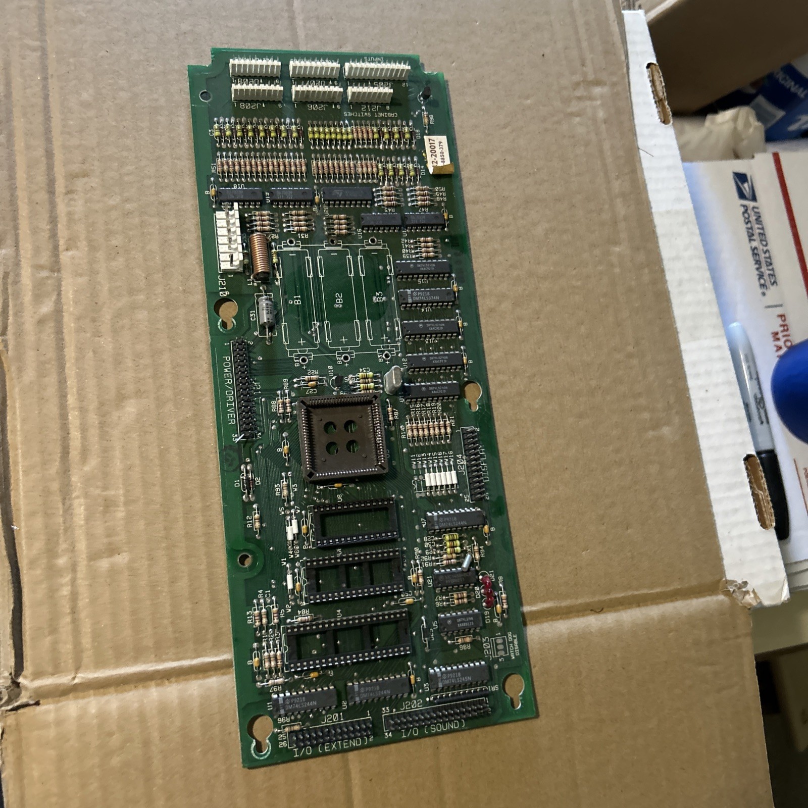 Untested Bally Mpu  CPU 5764–1 2431–00 Pinball Pcb Board C87-14