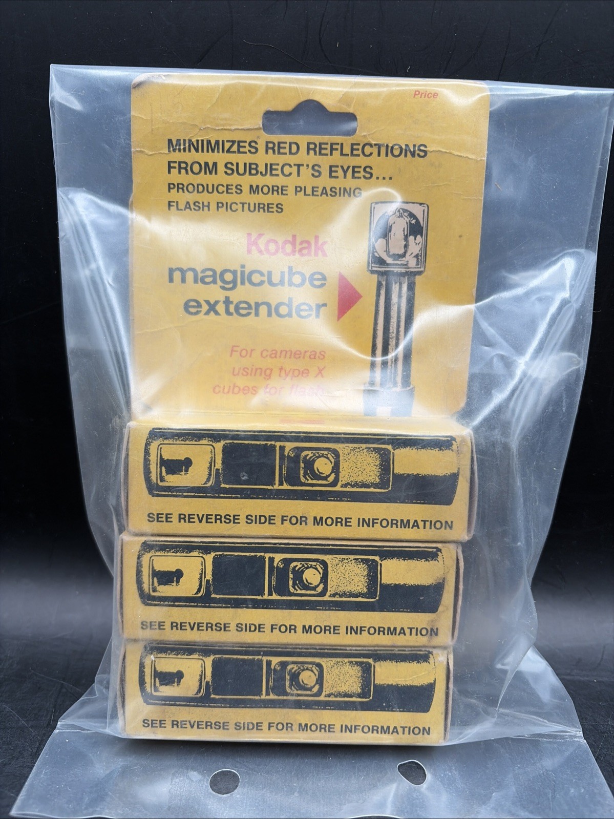 VTG 3 KODAK MAGICUBE EXTENDER, BOXED New Old Stock
