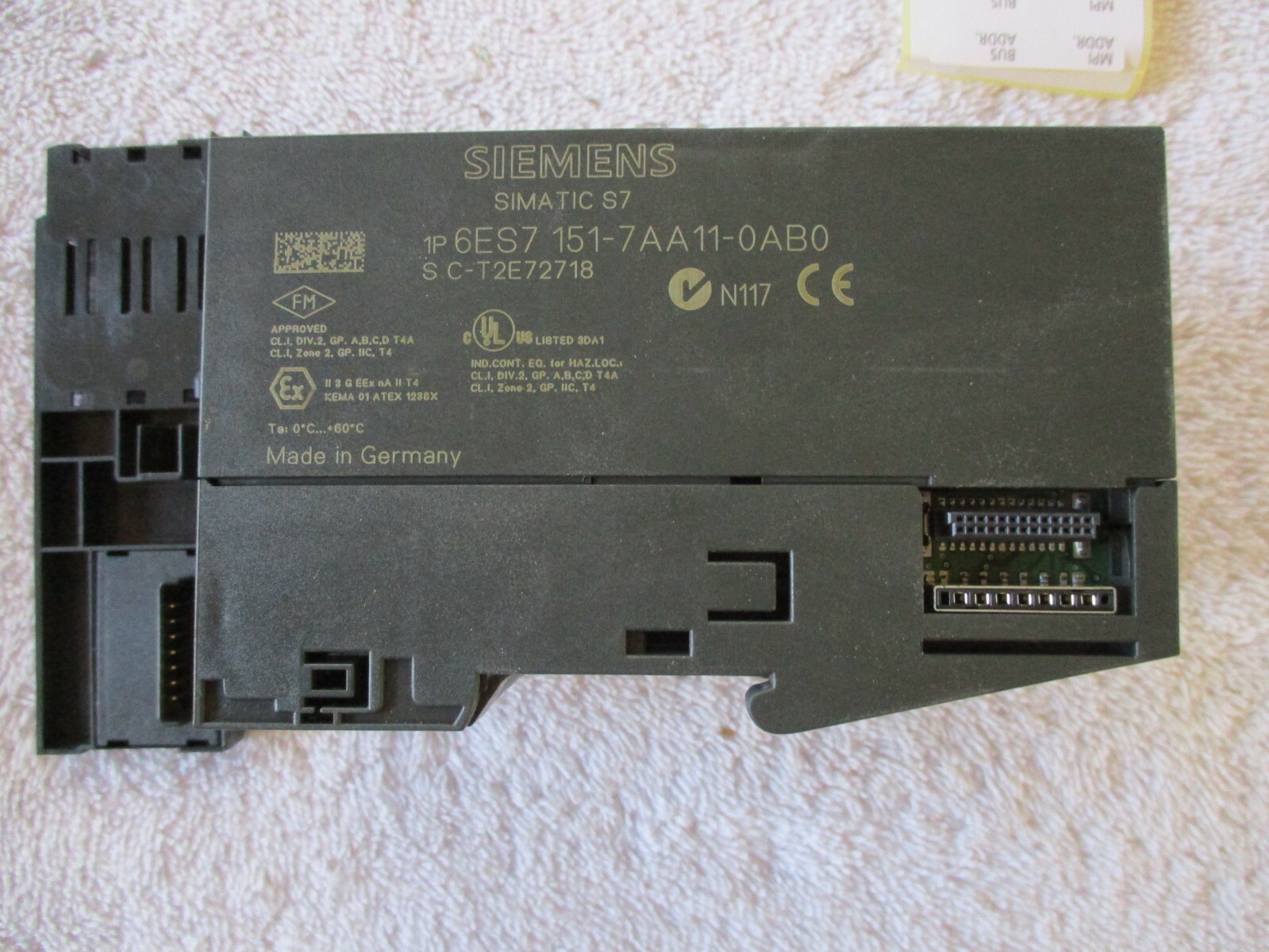 NIB Siemens Simatic S7 Interface Module/CPU 6ES7 151-7AA11-0AB0