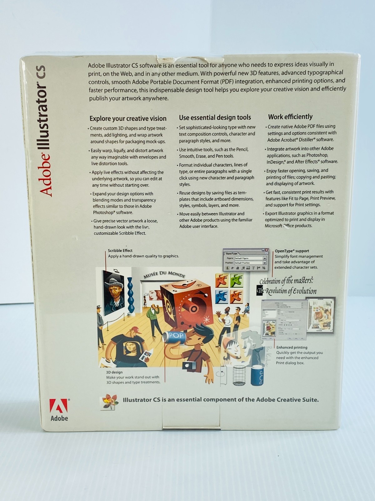 Adobe Illustrator CS PC WINDOWS Original Box Sealed 2003