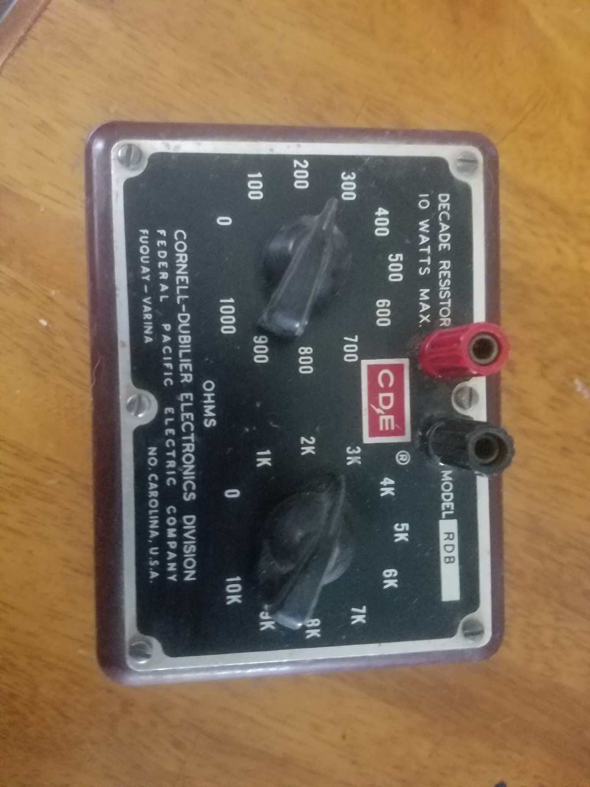CDE Cornell-Dubilier Electronics RDB Decade Resistor Unit 1K/10K 10W