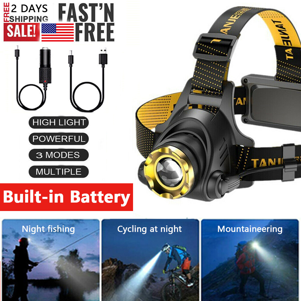 Rechargeable 990,000 LM LED Tactical Headlight with Multifunctional Features