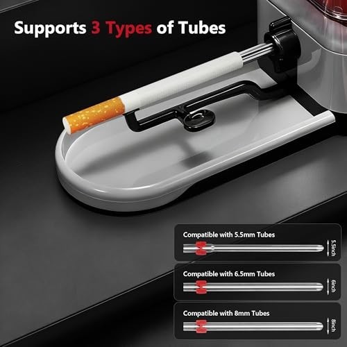 Automatic Electric Cigarette Rolling Machine & Tobacco Grinder, Portable for 8mm