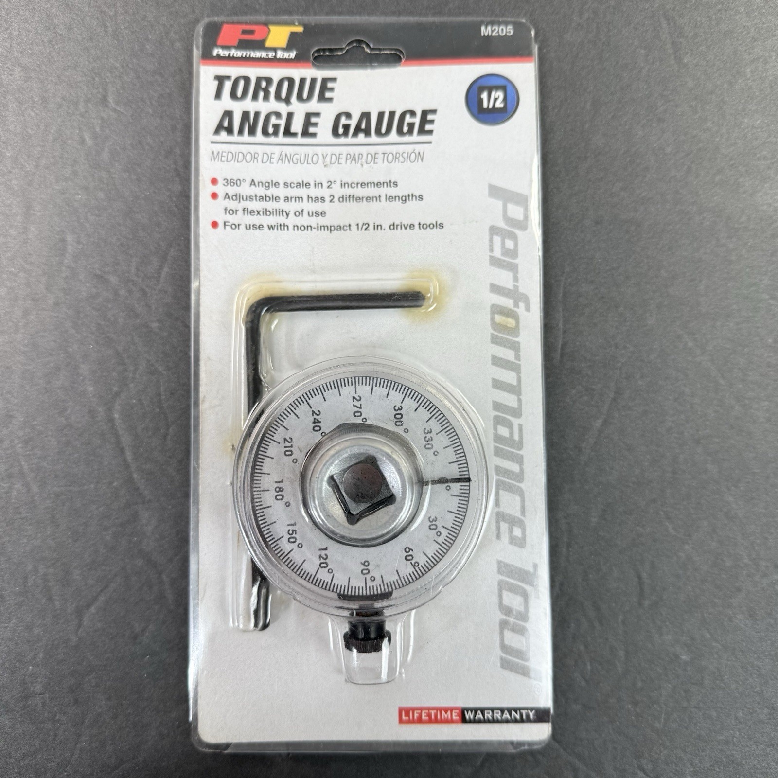 Performance Tool M205 Torque Angle Gauge 1/2” Drive