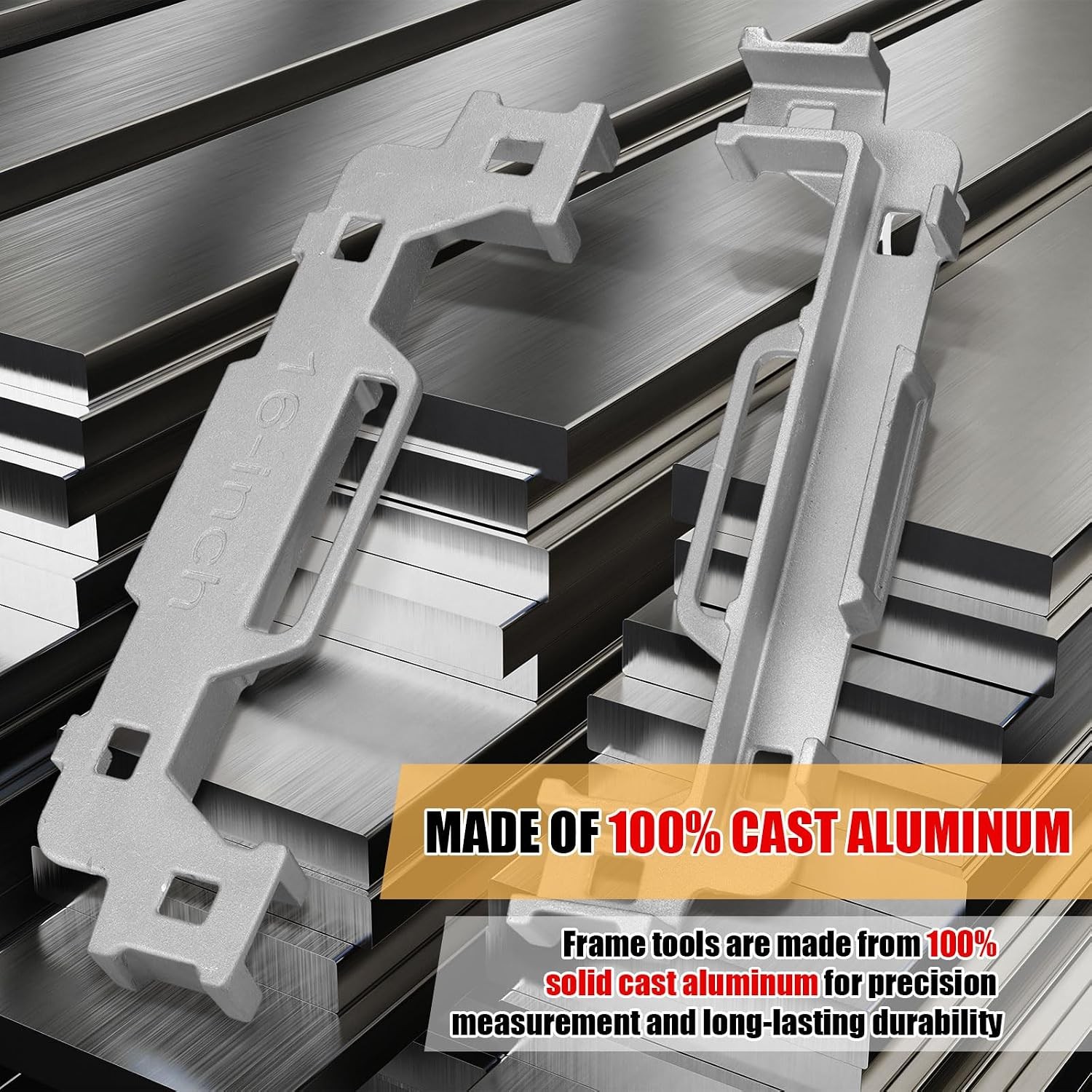 2 Pcs 16 Inch Framing Tools Framing Stud Layout Tool Cast Aluminum Stud
