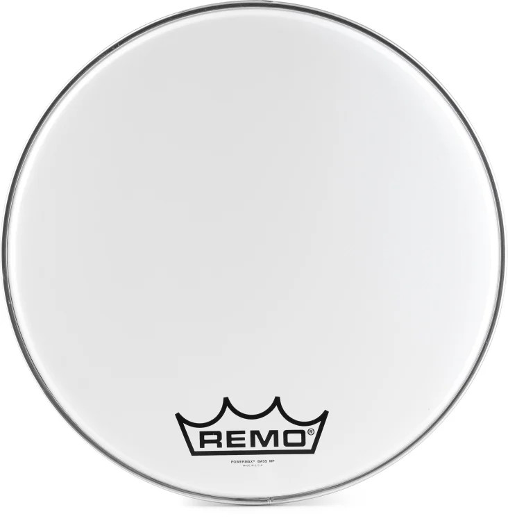 Remo Powermax Ultra White Crimplock Bass Drumhead - 18 inch