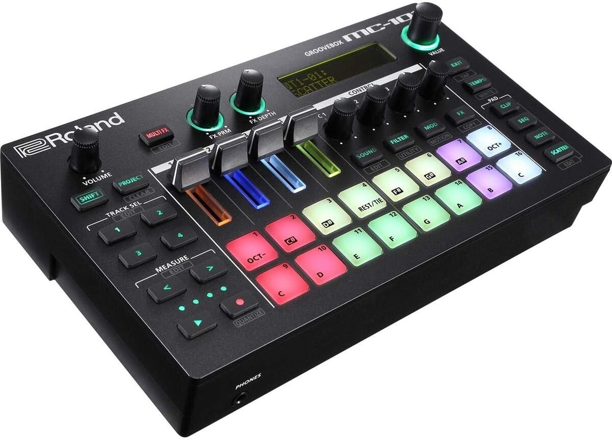 Roland MC-101 Groovebox Effector Sampler Sequencer Rhythm Machine W/Box