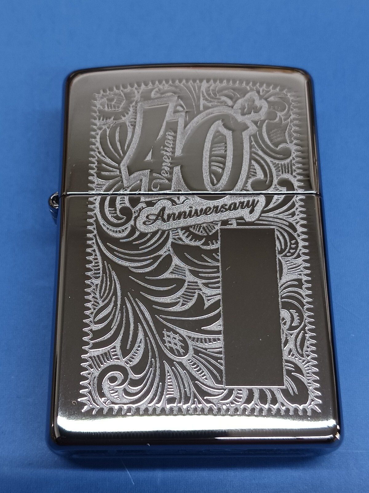 Zippo 28789 40th Anniversary Venetian Floral Design High Polish Chrome