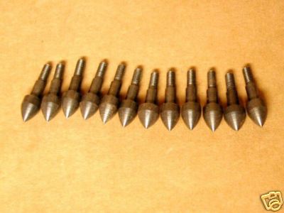 12 New Screw-in Bullet Points 145 gr 24/64" -3D or Target - 2413, 2419, 2514 etc