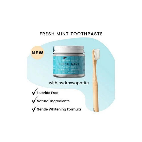 Nelson Naturals, Fresh Mint Hydroxyapatite Toothpaste, 3.3 Oz