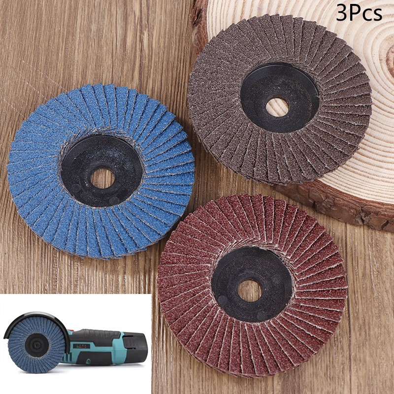 3pcs 75mm Flat Flap Discs 3 " Grinding Wheels Mini Angle Grinder Accessories