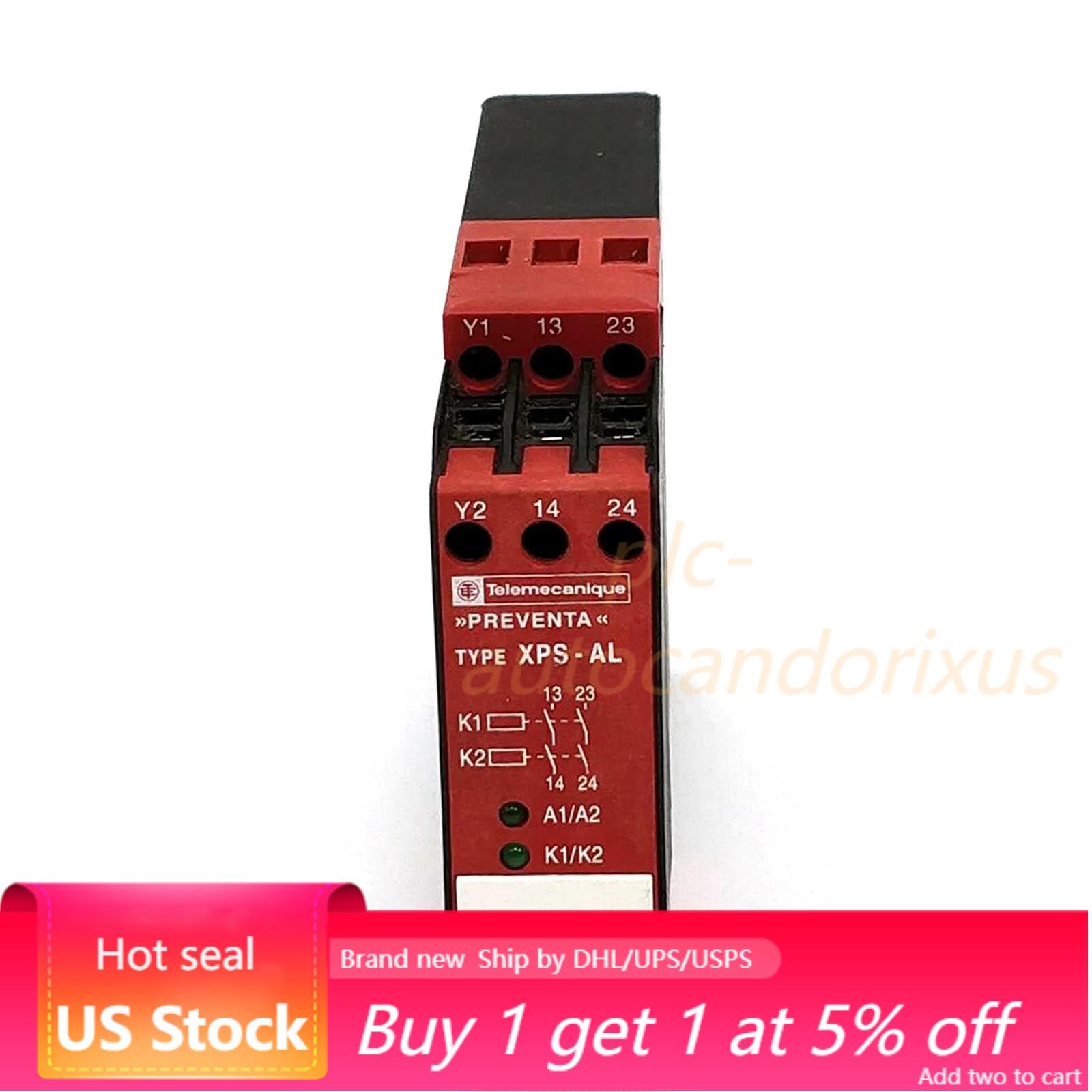 New In Box SCHNEIDER TELEMECANIQUE XPSAL5110 Safety Relay 24VAC/DC