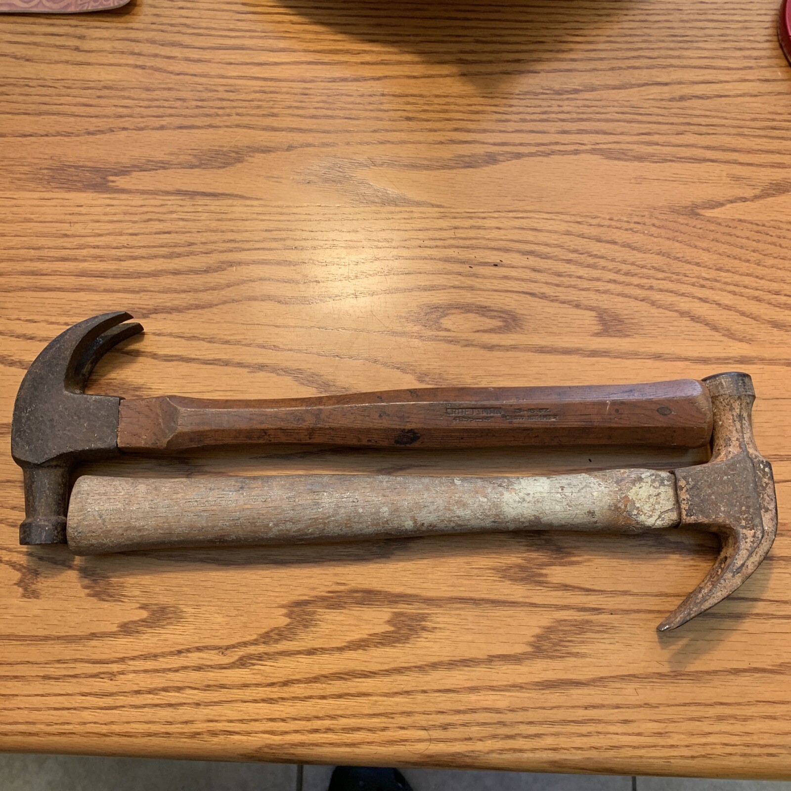 Vintage Craftsman 4855-14” U.S.A. 13-16 Oz. Claw Hammer NICE + Vintage Stanley?