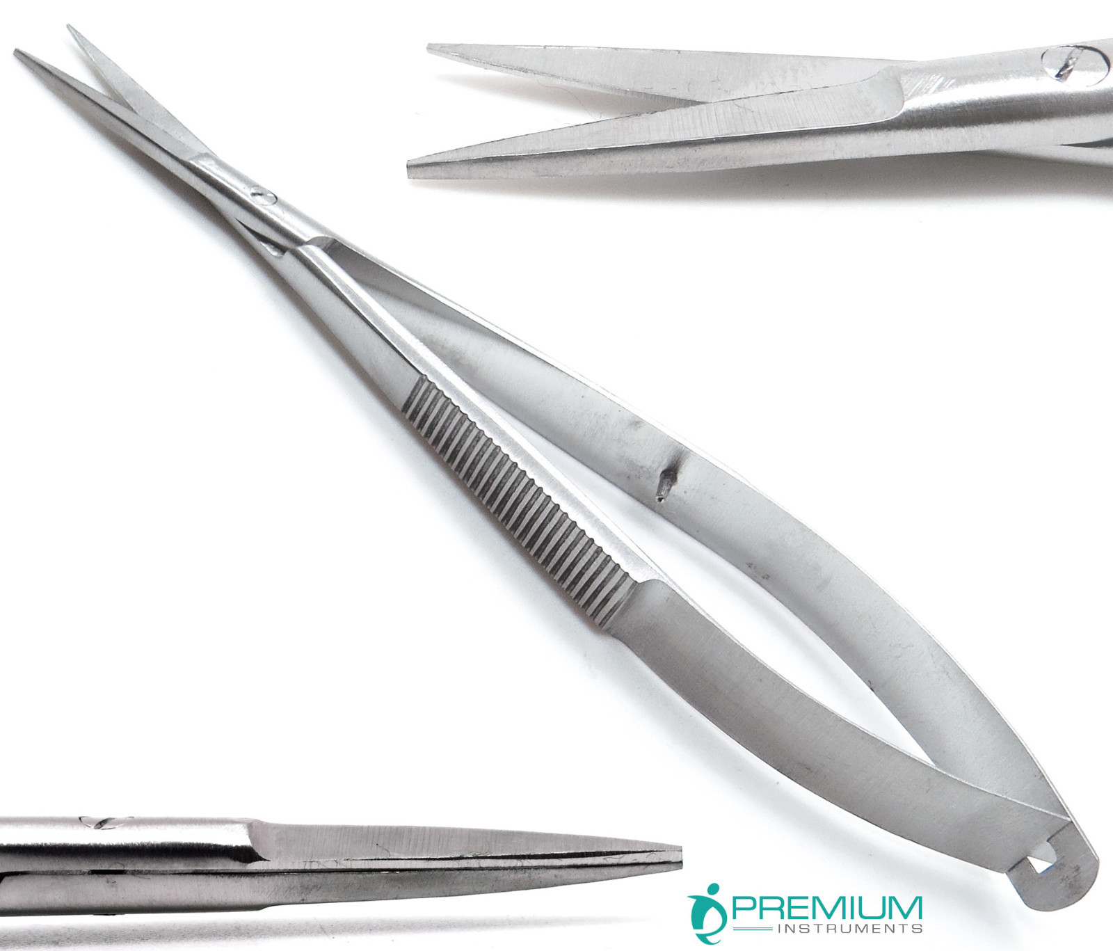 2 Pcs Castroviejo Straight Scissors Sharp/Sharp 4" & 4.5" Micro Surgery Tools