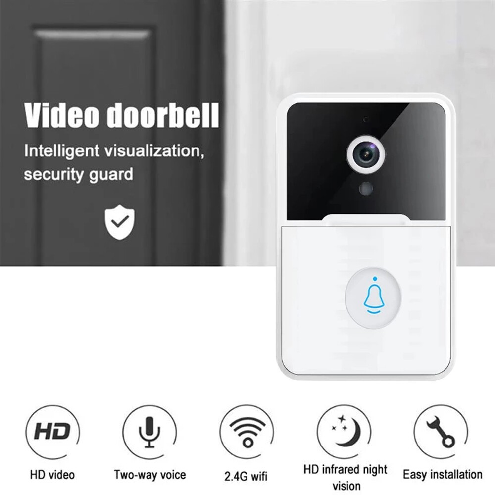 Smart Wireless WiFi Doorbell Camera Phone Door Ring Video Intercom Security Bell