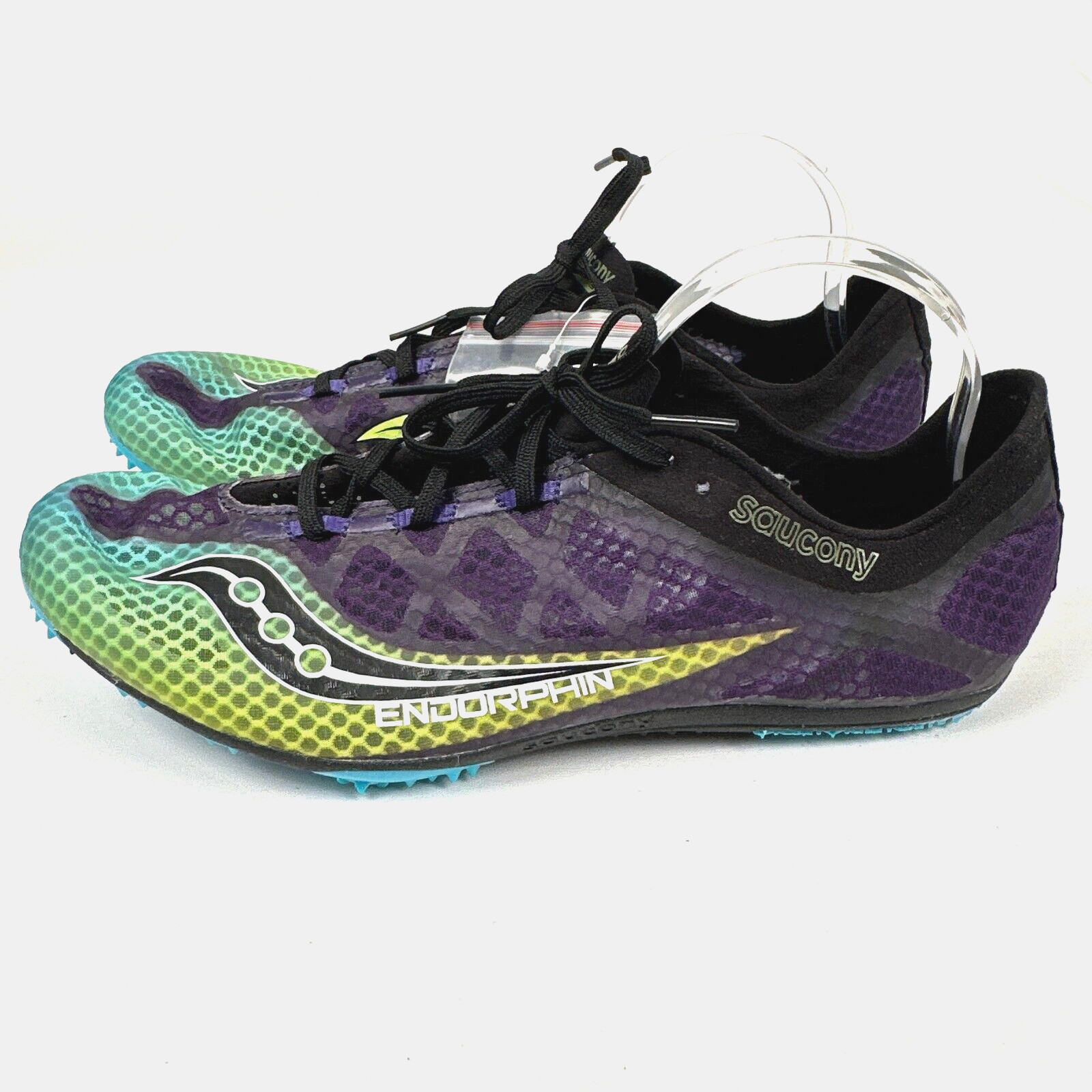 Saucony Endorphin Men's Track Shoes Running Racing Sneakers Size 13 Metal Spikes