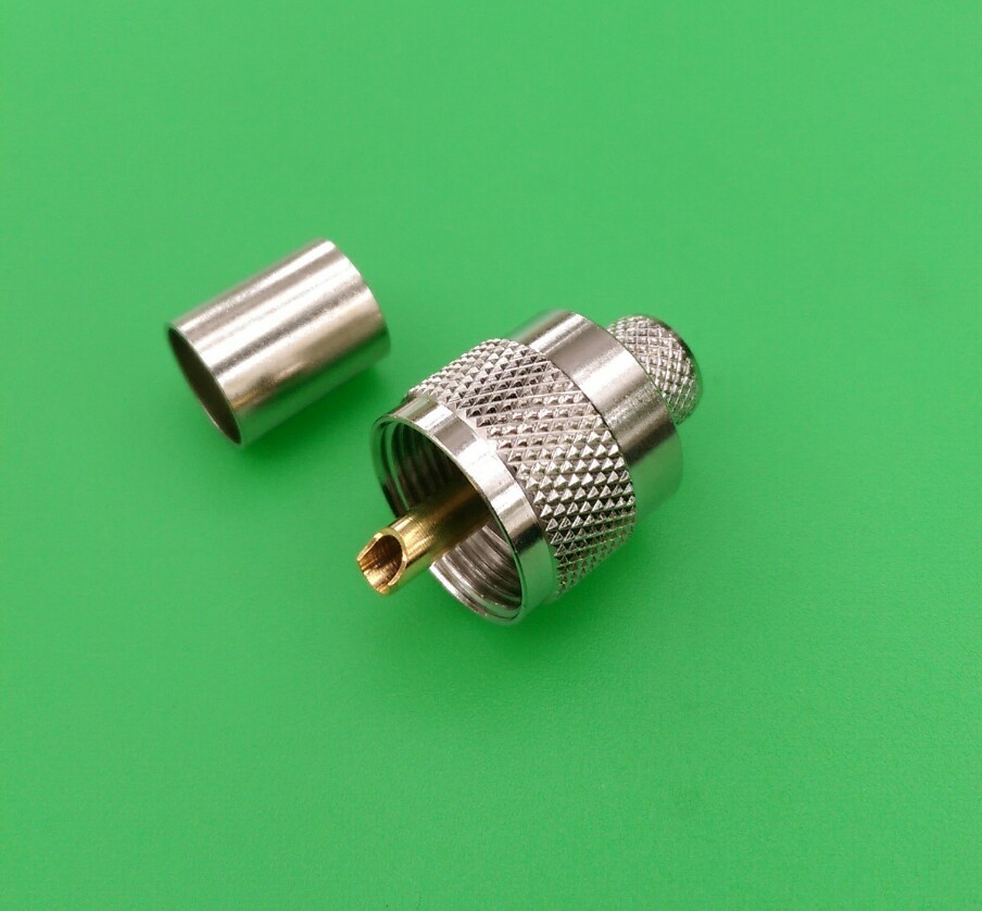 (1 PACK) UHF Male PL259 Crimp for RG8 RG213 RG165 LMR400 Connector - USA Seller