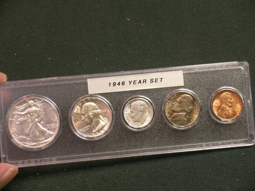 1946-P Very Nice AU/BU Philadelphia Mint Year Set                   46P1