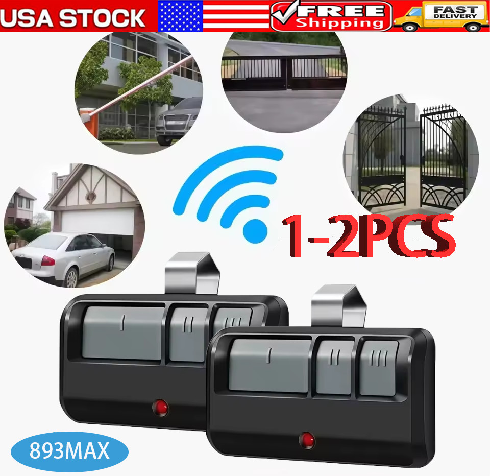 2 For Chamberlain LiftMaster Garage Door Opener Remote 893MAX 953EV-P2 Learn