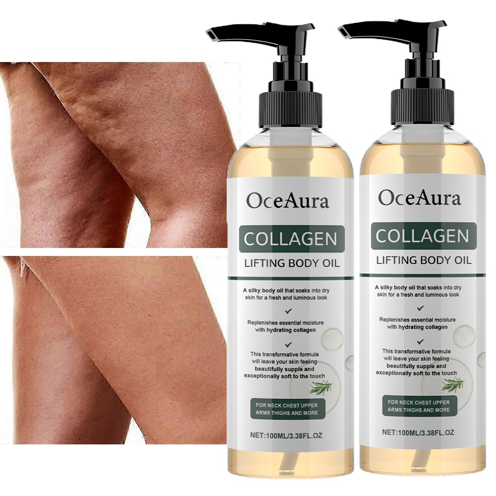 2X 100ml Collagen Lifting Firming Body Oil Anti Aging Hydrating Skin Tightening