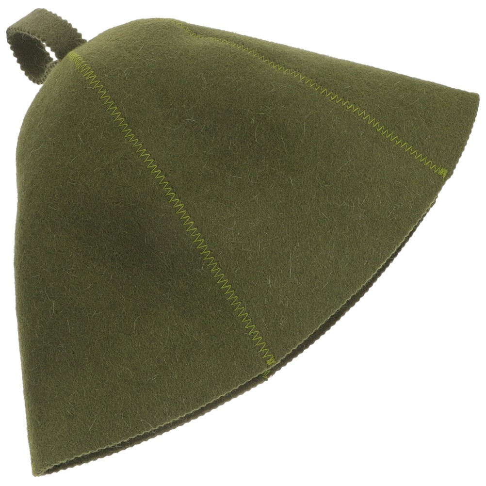 Sauna Hat for Men Women Soft Wool Bathing Cap Quick Drying Shower Accessories