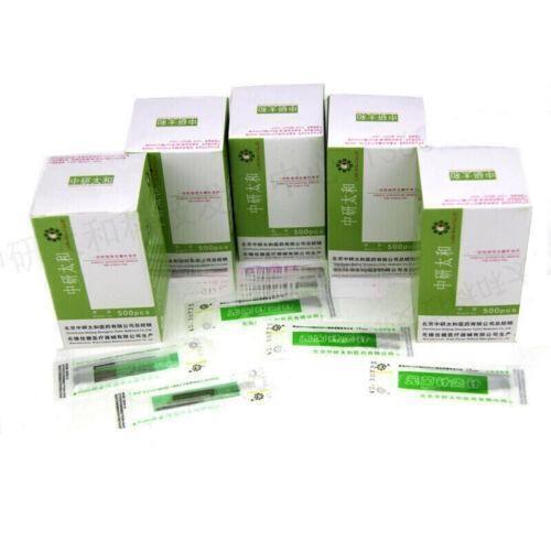 ZhongYanTaiHe Acupuncture Spring Needles with guide tube 500 Massage Cupping