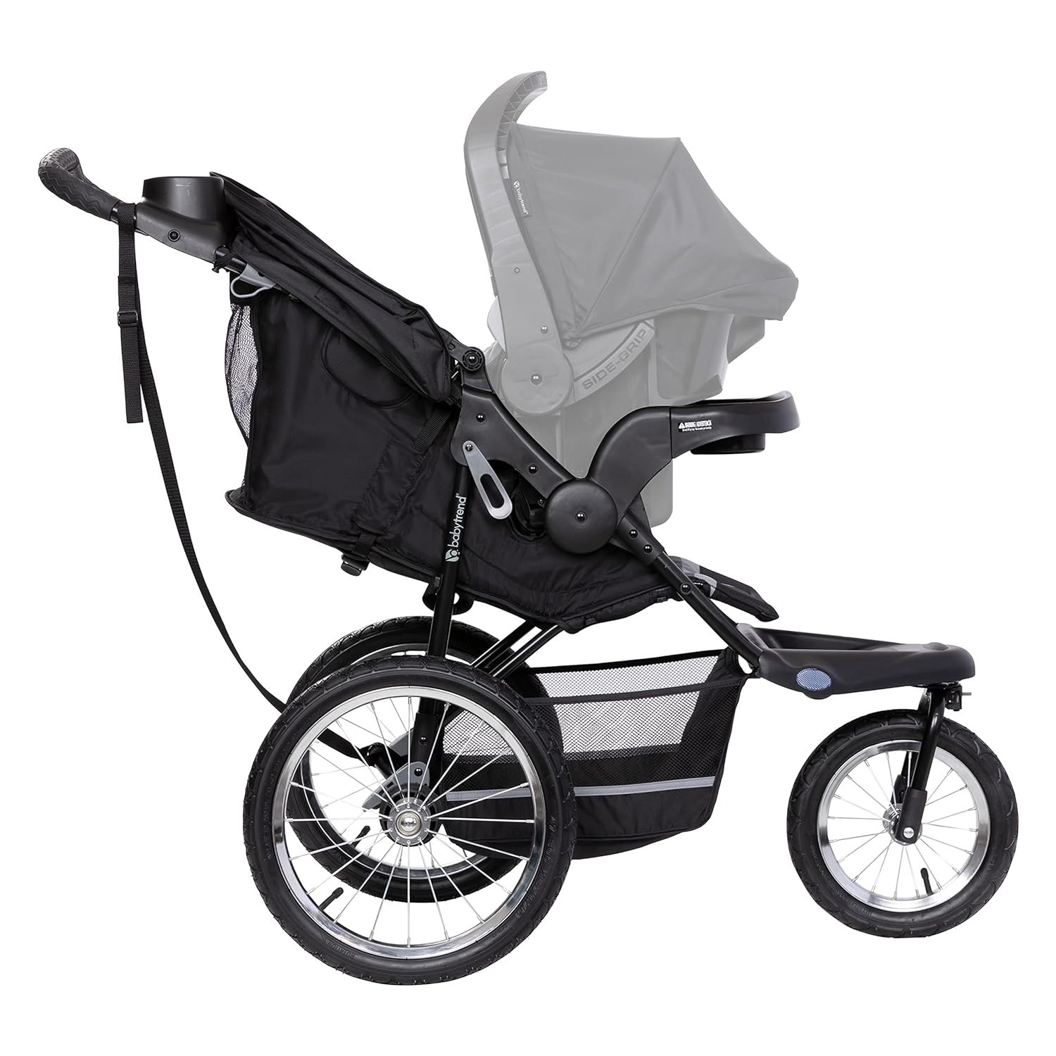 Jogging Stroller with Adjustable Canopy: Dash Black