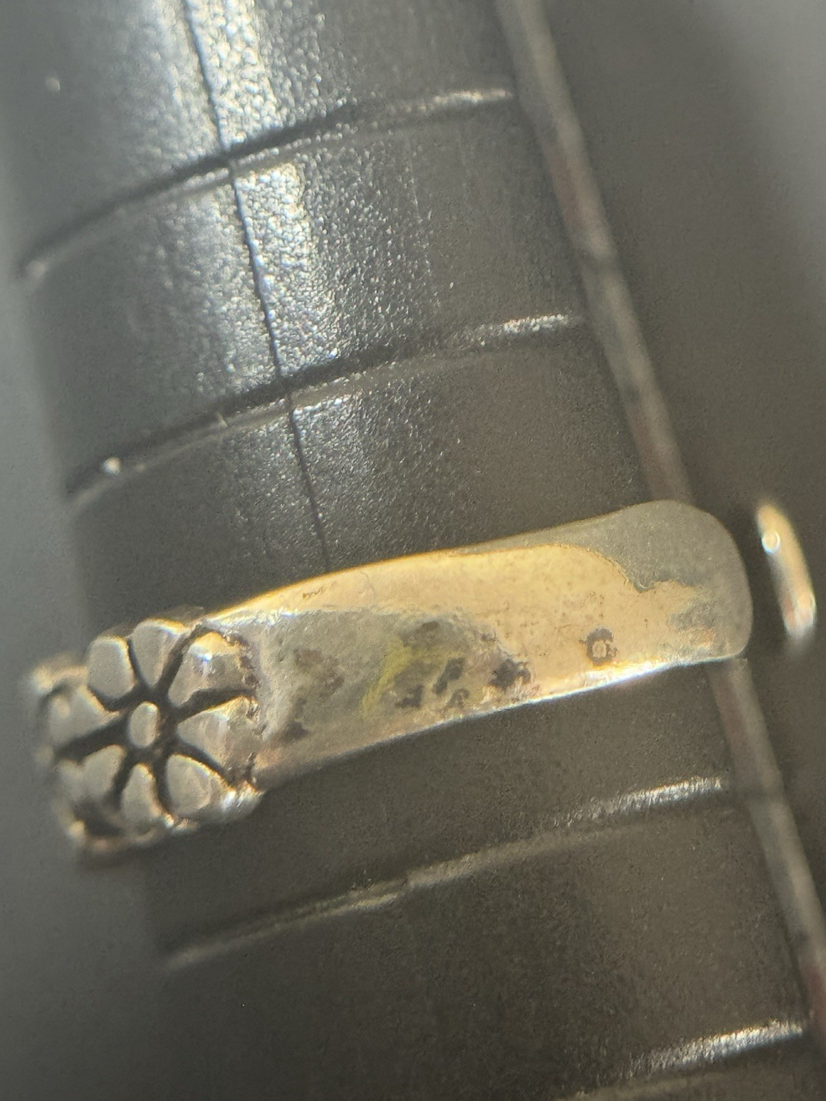 Vintage 925 Sterling Silver Flower Toe Ring